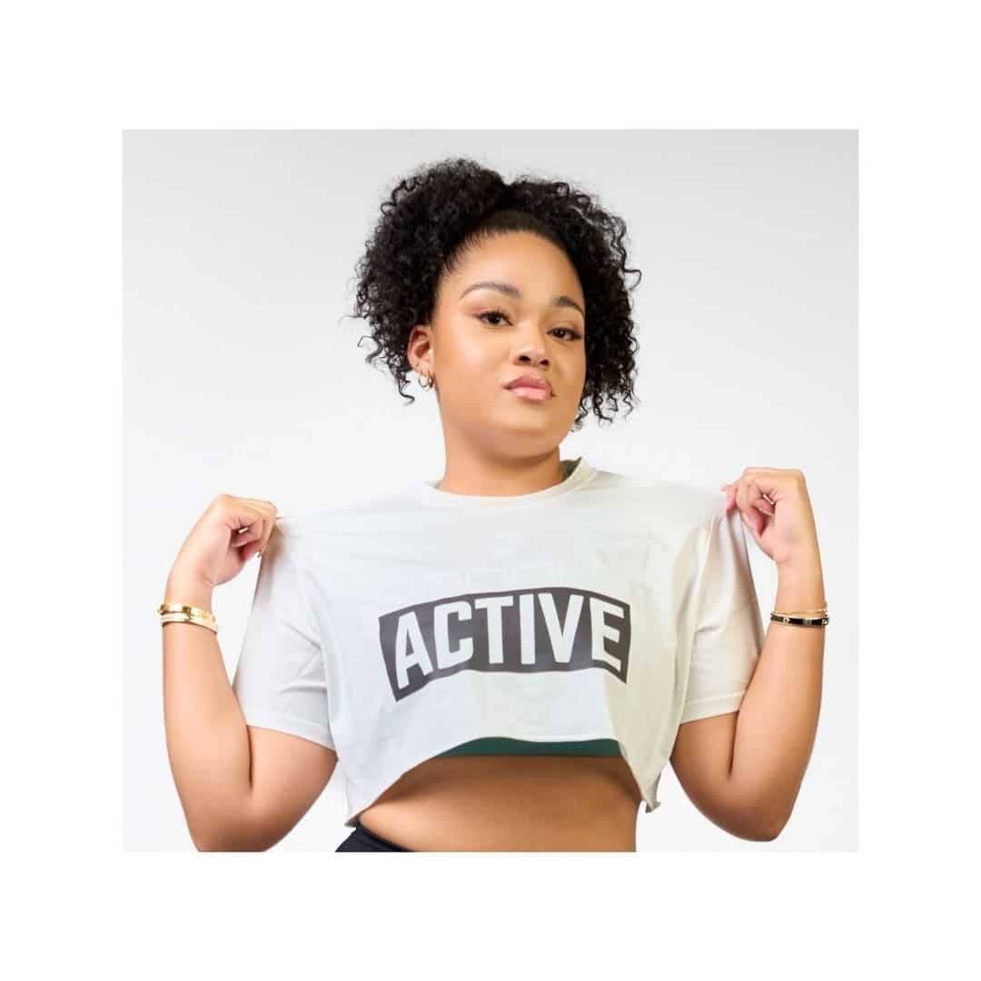 Cropped Active White